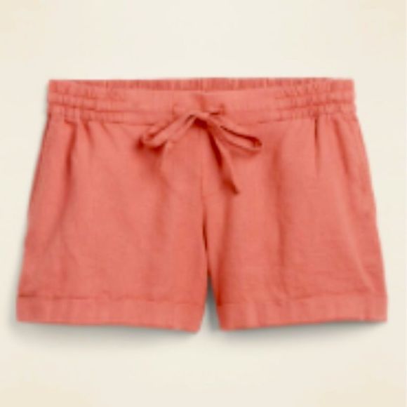 OLD NAVY Linen Shorts in Pink - Size Small - Picture 1 of 5